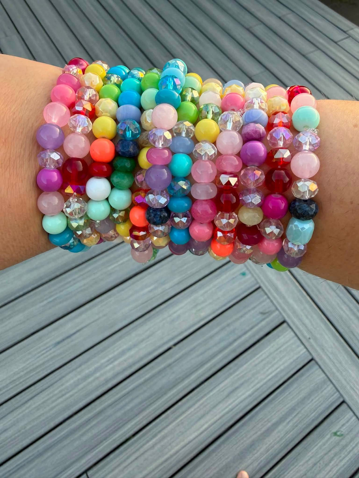 Messy Rainbow Bracelet
