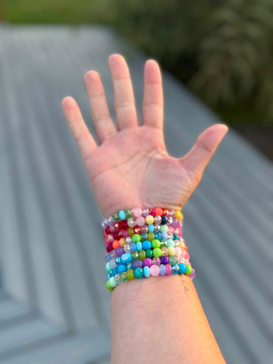 Messy Rainbow Bracelet