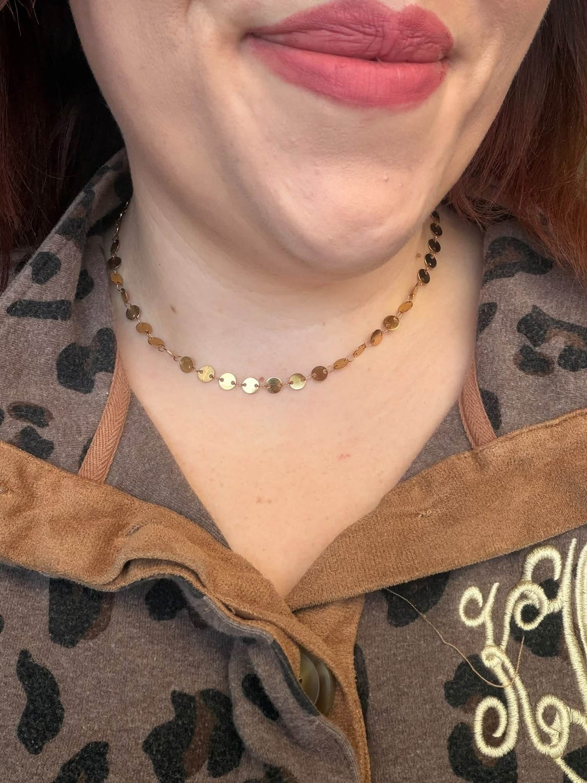 CBG Sequin Disc Choker