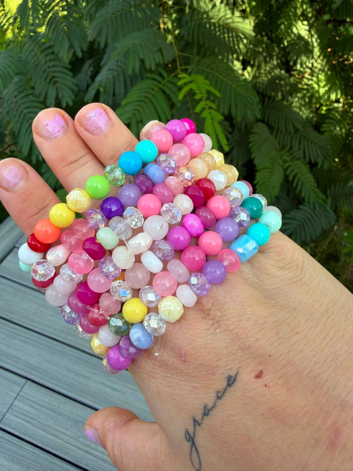 Messy Rainbow Bracelet