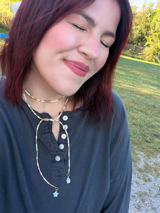 Neutral Wrap Necklace