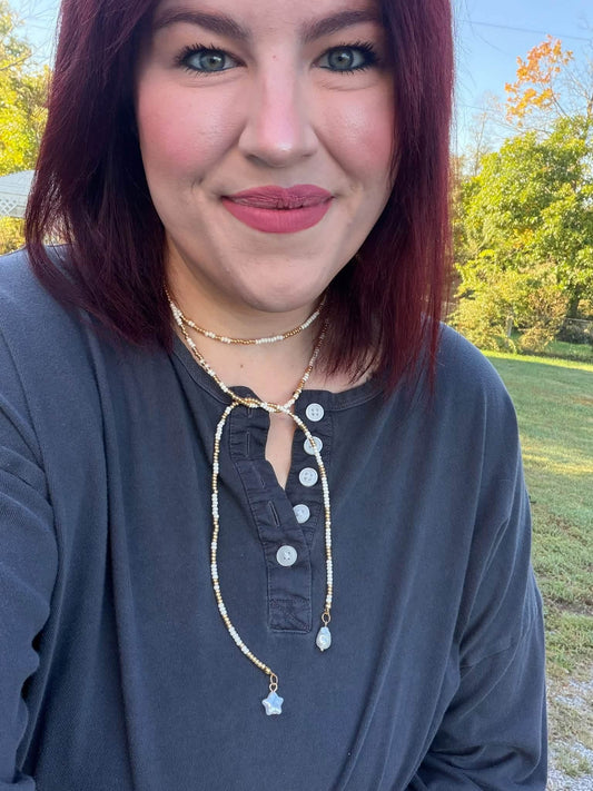Neutral Wrap Necklace